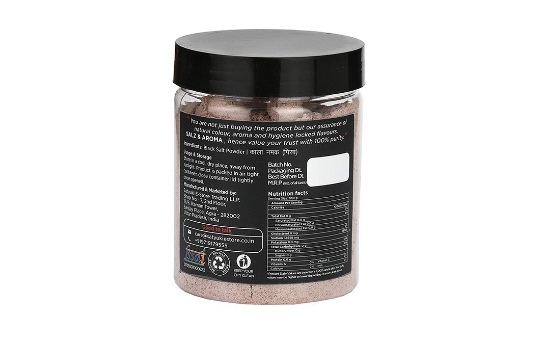 Salz & Aroma Black Salt Powder    Jar  400 grams